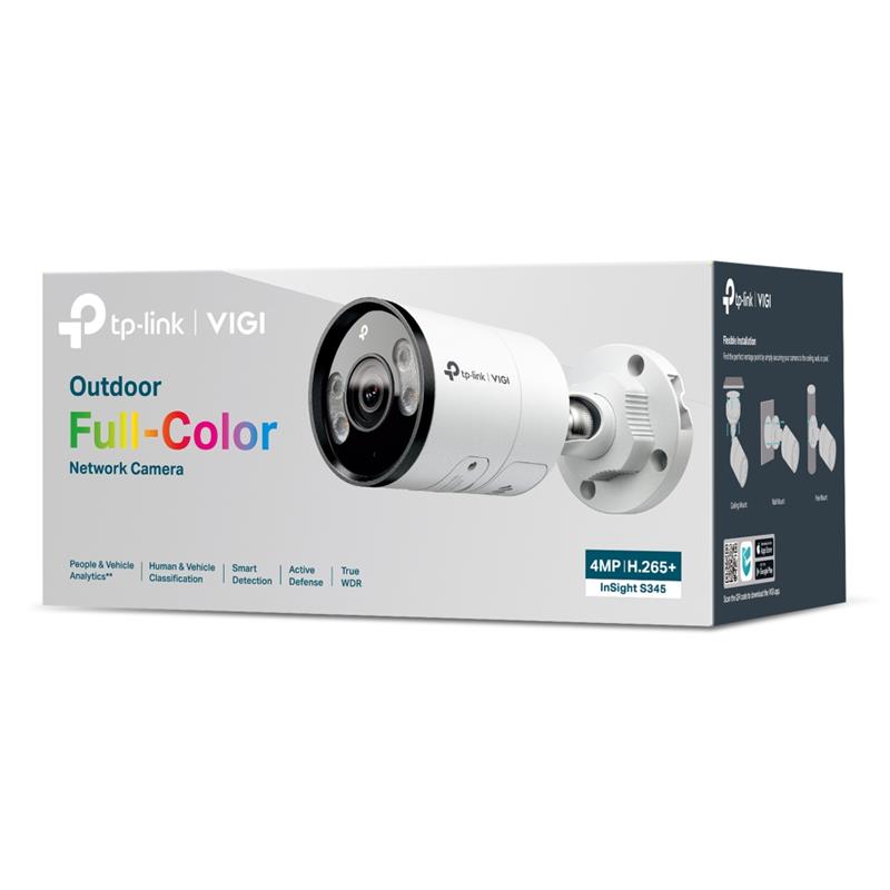 Tplink-Vigi TP-LINK VIGI INSIGHT S345 4MP 2.8MM LENS 30 METRE 7/24 FULL COLOR İNSAN/ARAÇ ALGILAMA Çİ