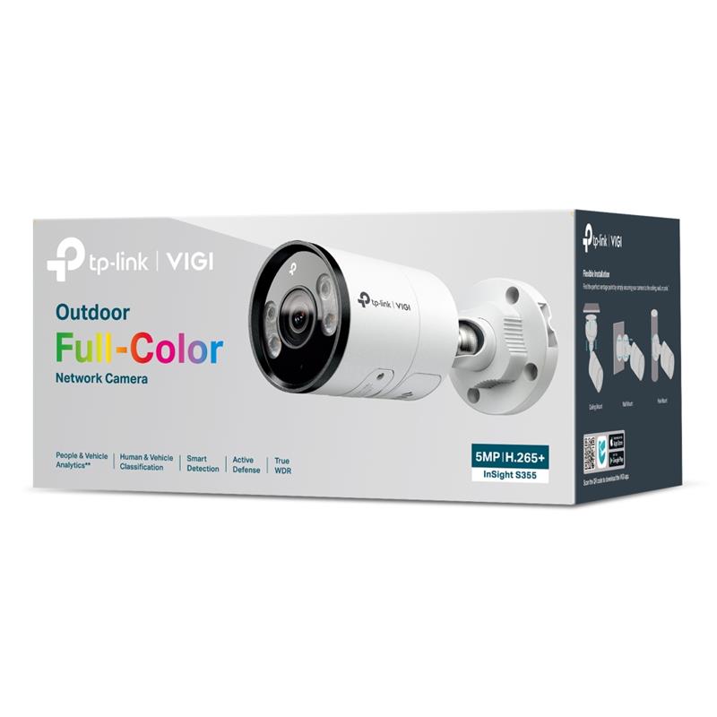 Tplink-Vigi TP-LINK VIGI INSIGHT S355 5MP 2.8MM LENS 30 METRE 7/24 FULL COLOR İNSAN/ARAÇ ALGILAMA DA