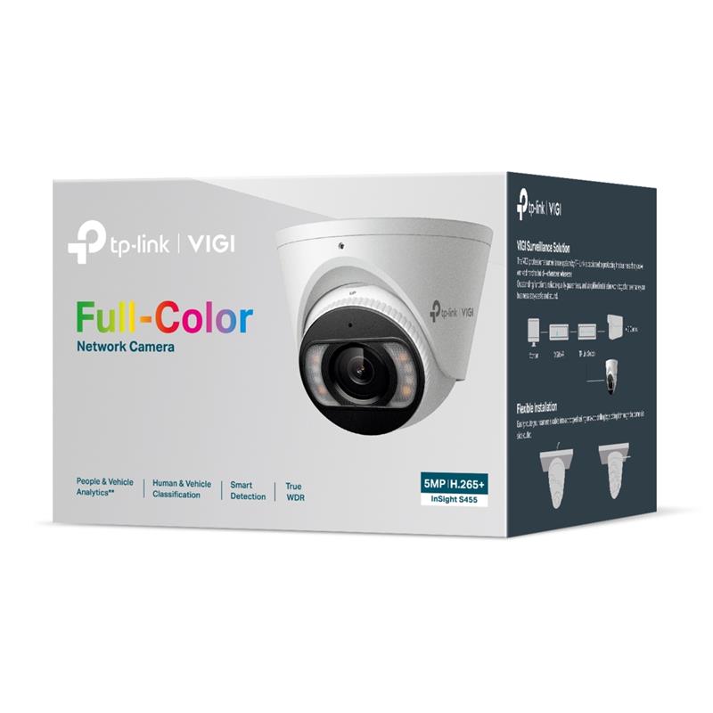 Tplink-Vigi TP-LINK VIGI INSIGHT S455 5MP 2.8MM LENS 30 METRE 7/24 FULL COLOR İNSAN/ARAÇ ALGILAMA DA