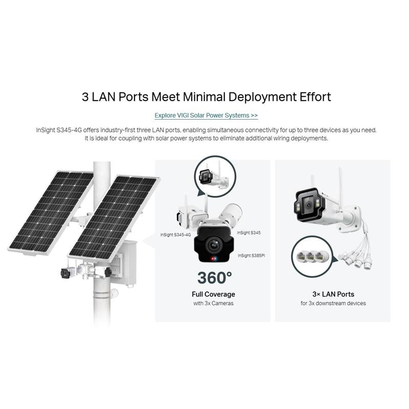 Tplink-Vigi TP-LINK VIGI INSIGHT S345-4G 4MP 4MM LENS 50 METRE IR 30 METRE FULL COLOR İNSAN/ARAÇ ALG