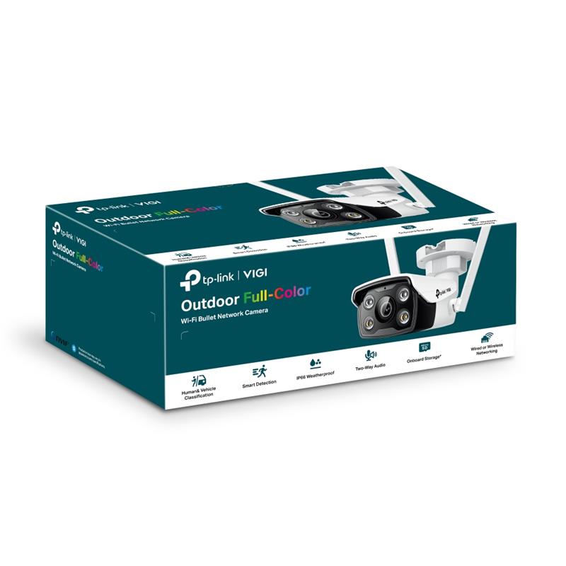 Tplink-Vigi TP-LINK VIGI C340-W V2.20 4MP 4MM LENS 30 METRE 7/24 FULL COLOR İNSAN/ARAÇ ALGILAMA