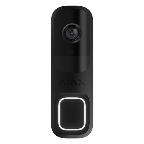 AJAX DOORBELL 4MP 6 METRE IR LED ÇİFT YÖNLÜ KONUŞMA ONVIF WIFI GÖRÜNTÜLÜ KAPI ZİLİ SİYAH