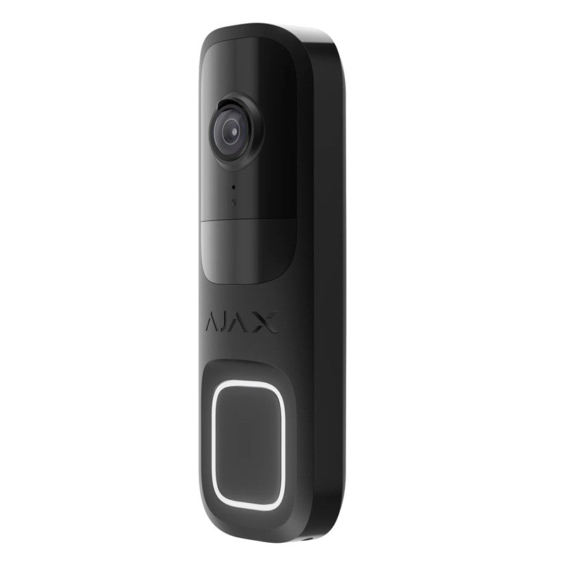 AJAX DOORBELL 4MP 6 METRE IR LED ÇİFT YÖNLÜ KONUŞMA ONVIF WIFI GÖRÜNTÜLÜ KAPI ZİLİ SİYAH