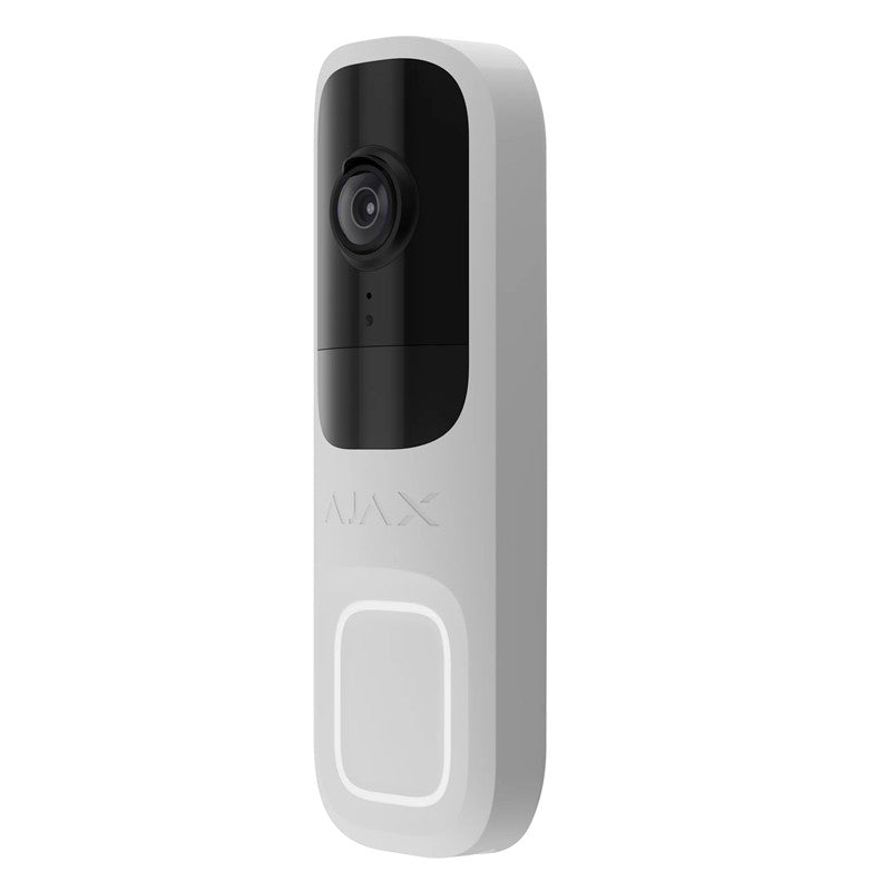 AJAX DOORBELL 4MP 6 METRE IR LED ÇİFT YÖNLÜ KONUŞMA ONVIF WIFI GÖRÜNTÜLÜ KAPI ZİLİ BEYAZ