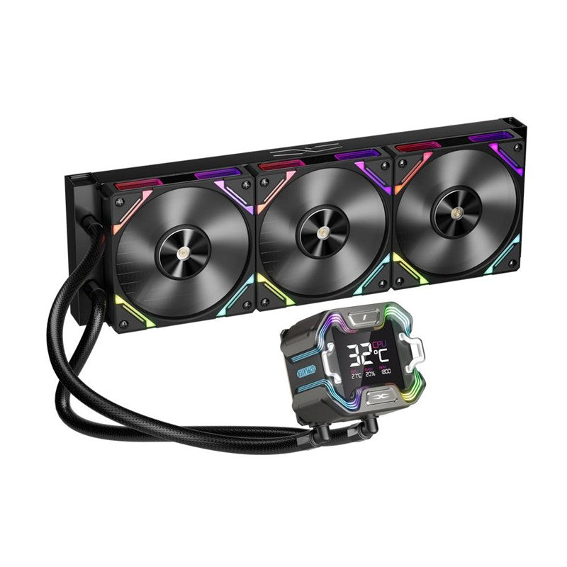 1ST PLAYER X STARSHIP E X360E MM SİYAH ARGB DİJİTAL EKRAN AM5 / LGA 1851 İŞLEMCİ SIVI SOĞUTUCU