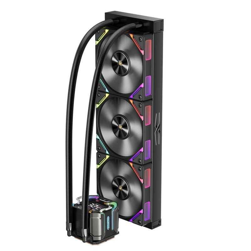 1ST PLAYER X STARSHIP E X360E MM SİYAH ARGB DİJİTAL EKRAN AM5 / LGA 1851 İŞLEMCİ SIVI SOĞUTUCU