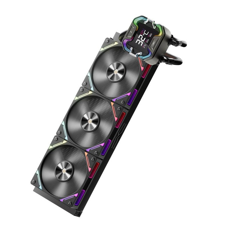 1ST PLAYER X STARSHIP E X360E MM SİYAH ARGB DİJİTAL EKRAN AM5 / LGA 1851 İŞLEMCİ SIVI SOĞUTUCU