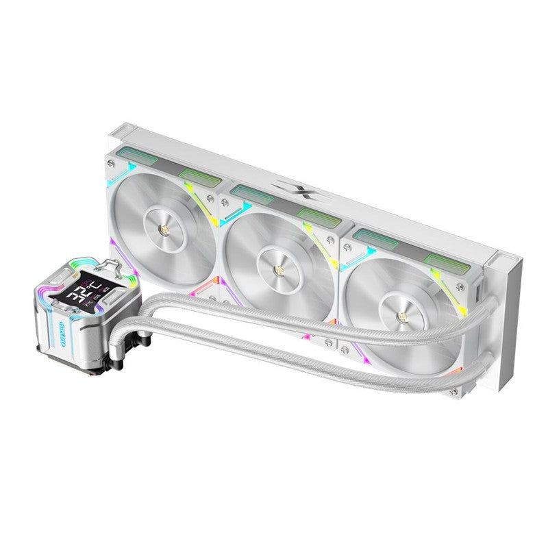 1ST PLAYER X STARSHIP E X360E MM BEYAZ ARGB DİJİTAL EKRAN AM5 / LGA 1851 İŞLEMCİ SIVI SOĞUTUCU
