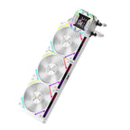 1ST PLAYER X STARSHIP E X360E MM BEYAZ ARGB DİJİTAL EKRAN AM5 / LGA 1851 İŞLEMCİ SIVI SOĞUTUCU