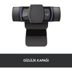 LOGITECH C920S HD PRO WEBCAM SİYAH 960-001252