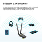 TP-LINK ARCHER TX20E AX1800 WI-FI 6 BLUETOOTH 5.2 PCIE ADAPTOR