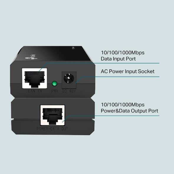 TP-LINK OMADA TL-POE150S 48VOLT 15.4WATT GIGABIT PORT POE ADAPTÖR
