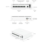 UBNT UBIQUITI UISP-CONSOLE 8 PORT GIGABIT+1WAN PORT+2X10GB SFP+ PORT GATEWAY ROUTER