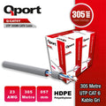 QPORT Q-CAT6Y 305M UTP 0,57MM CAT6 23 AWG GRI KABLO