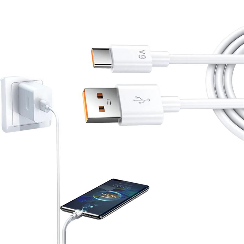 SENSEI 1 METRE USB TO TYPE-C 6A DATA VE ŞARJ KABLOSU (SNSDC-1M) (MFI UYUMLU DEGILDIR)