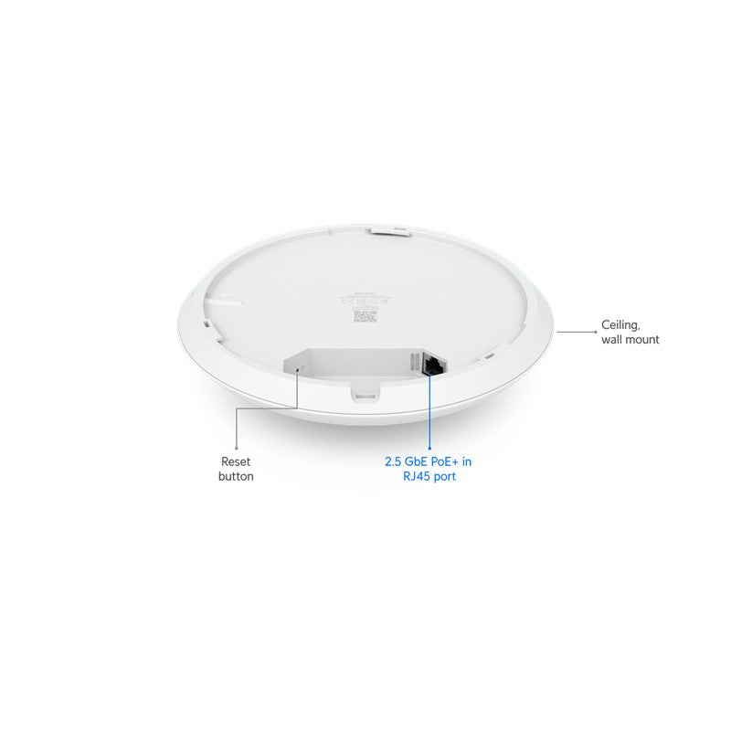 UBNT UBIQUITI U7-PRO 2.4/5/6GHZ WIFI7 802.11BE 6 SPATIAL STREAM 2X2 MU-MIMO 7.3MBPS TAVAN TİPİ ACCES