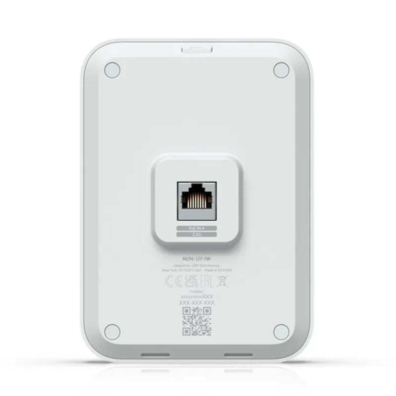 UBNT UBIQUITI U7-IW 2.5GB POE GİRİŞ/ÇIKIŞ 2.4/5GHZ DUALBAND WIFI7 2X2 MIMO 7.3MBPS DUVAR TİPİ ACCESS