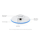 UBNT UBIQUITI UBB 2.4/5/60GHZ WIFI5 2X2 MIMO 500 METRE PTP DIŞ ORTAM ACCESS POINT(ADAPTÖRLÜ)