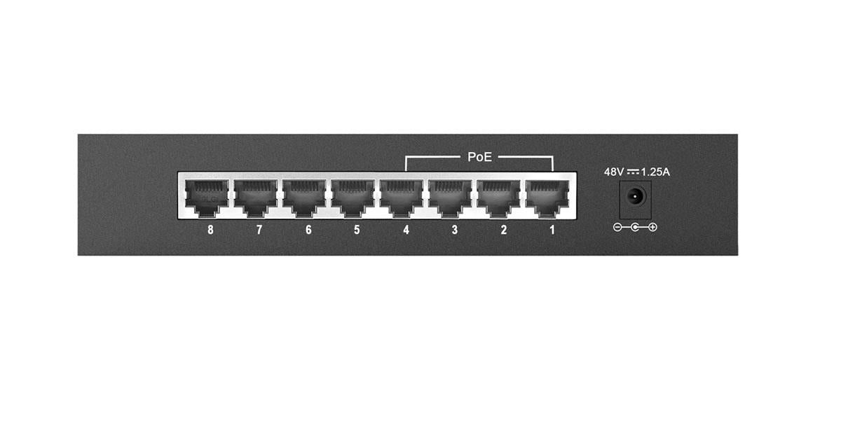 Dlink D-LINK DES-1008P/C1A 8X10/100 (4 PORT POE) METAL KASA 62W POE SWITCH