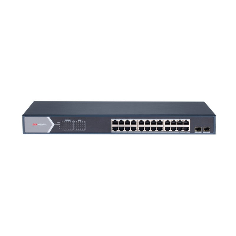 HIKVISION DS-3E1526P-SI 24 PORT GIGABIT + 2 PORT GIGABIT SFP UPLINK 370W 300 METRE POE L2 YÖNETİLEBİ