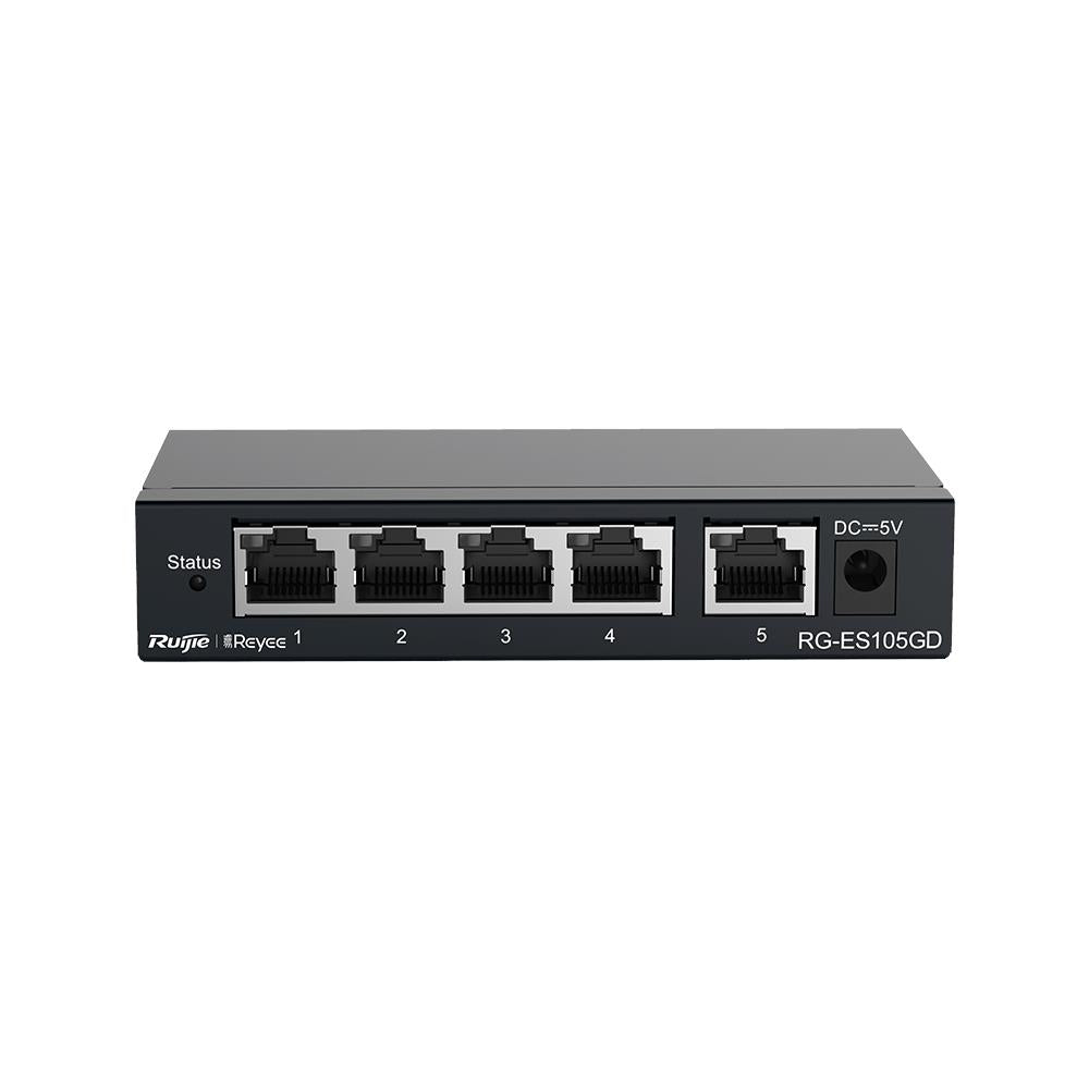 RUIJIE REYEE RG-ES105D 5 PORT 10/100 TAK CALISTIR METAL KASA SWITCH
