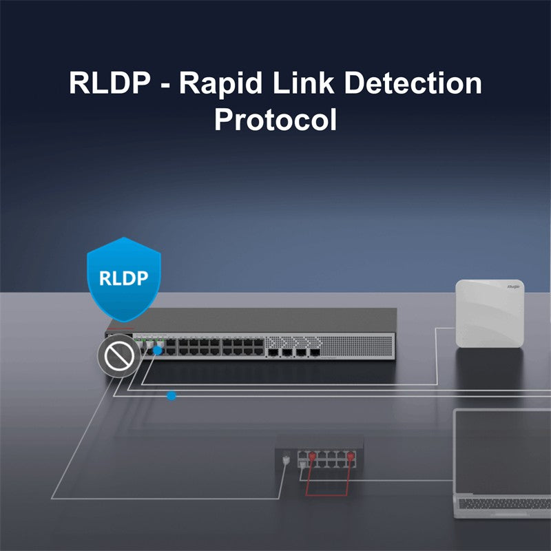 RUIJIE RG-S2915-24GT4MS-L 24 PORT GIGABIT + 4 PORT 2.5GB SFP UPLINK L2+ YÖNETİLEBİLİR SWITCH