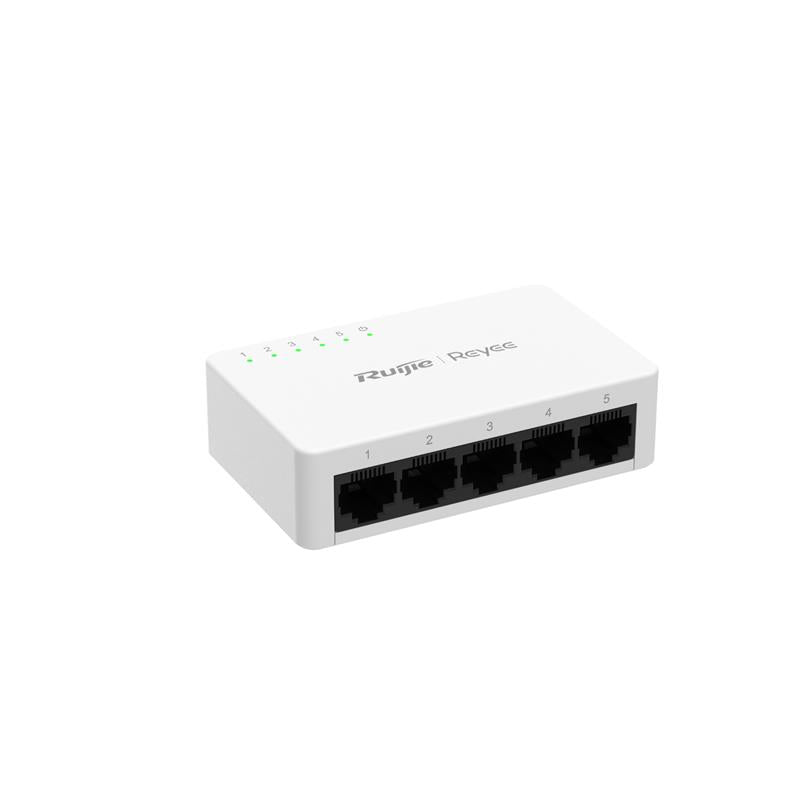 RUIJIE REYEE RG-ES05F 5 PORT 10/100 TAK CALISTIR PLASTIK KASA SWICH