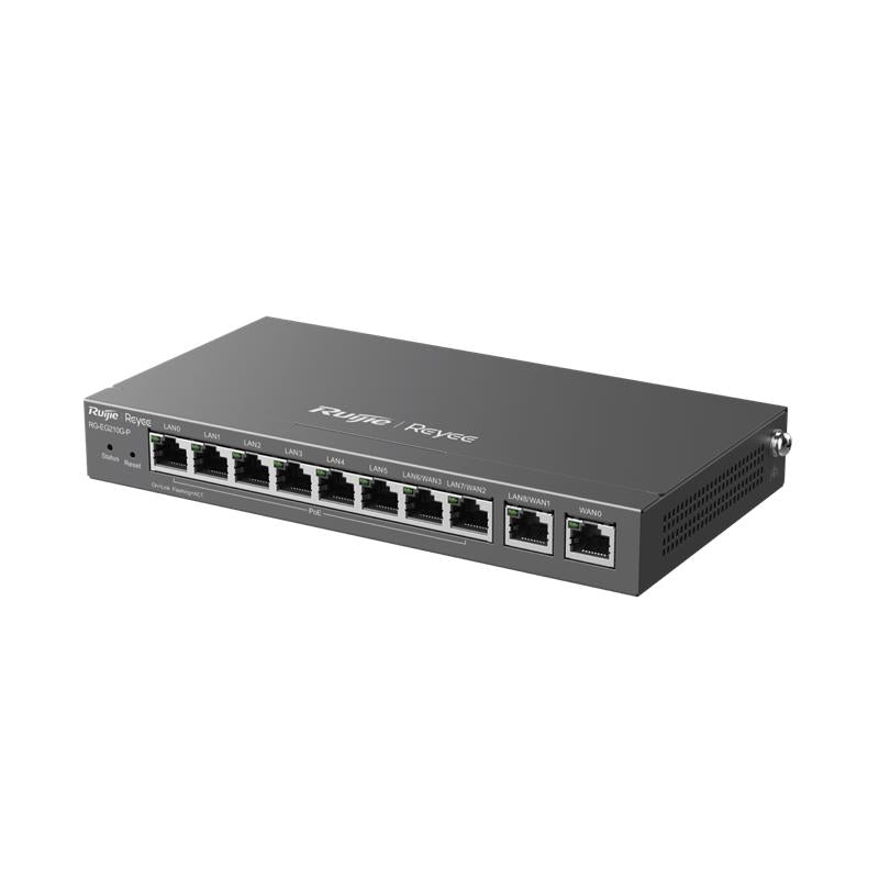 RUIJIE REYEE RG-EG210G-P 10 PORT GIGABIT 600MBPS CLOUD YÖNETİLEBİLİR 70W POE ROUTER