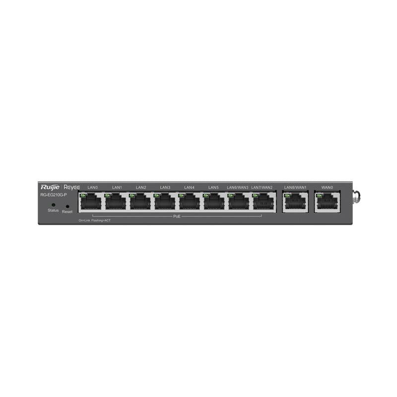 RUIJIE REYEE RG-EG210G-P 10 PORT GIGABIT 600MBPS CLOUD YÖNETİLEBİLİR 70W POE ROUTER