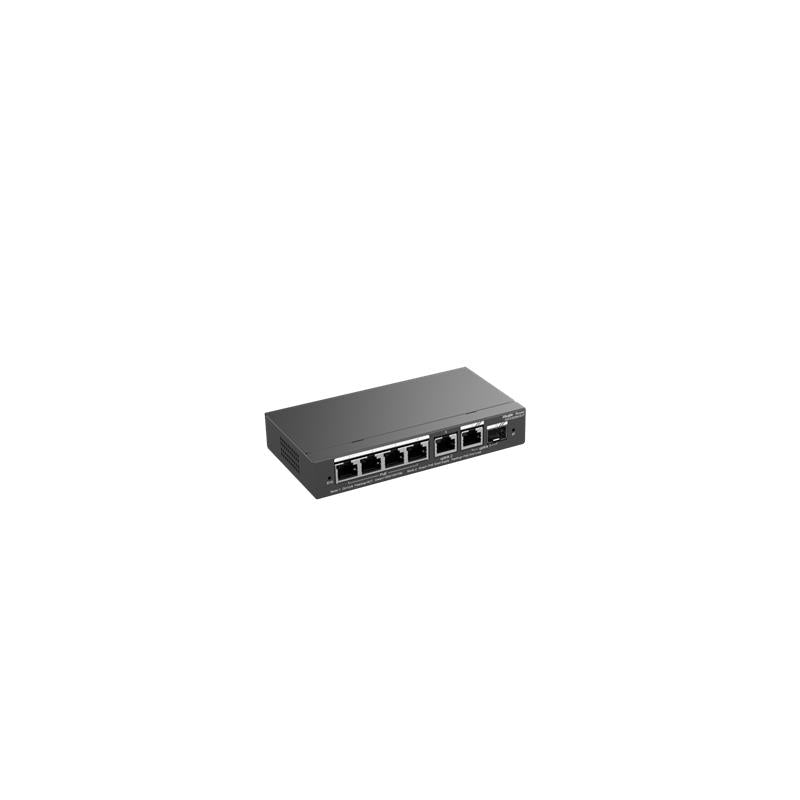 RUIJIE REYEE RG-ES206GS-P 4 PORT GIGABIT + 2XGB RJ45/1XSFP COMBO UPLINK CLOUD YÖNETİLEBİLİR 54W POE