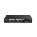 RUIJIE REYEE RG-ES220GS-LP 16 PORT GIGABIT+2XGB RJ45/SFP UPLINK CLOUD YÖNETİLEBİLİR 130W POE RACKMOU