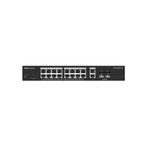 RUIJIE REYEE RG-ES220GS-LP 16 PORT GIGABIT+2XGB RJ45/SFP UPLINK CLOUD YÖNETİLEBİLİR 130W POE RACKMOU