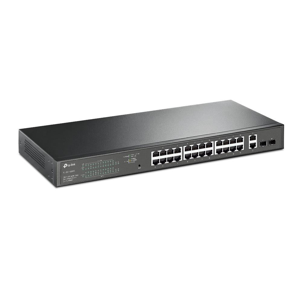 TP-LINK TL-SG1428PE 24 PORT GIGABIT + 2XGIGABIT RJ45/SFP UPLINK YÖNETİLEBİLİR 250W POE RACKMOUNT SWI