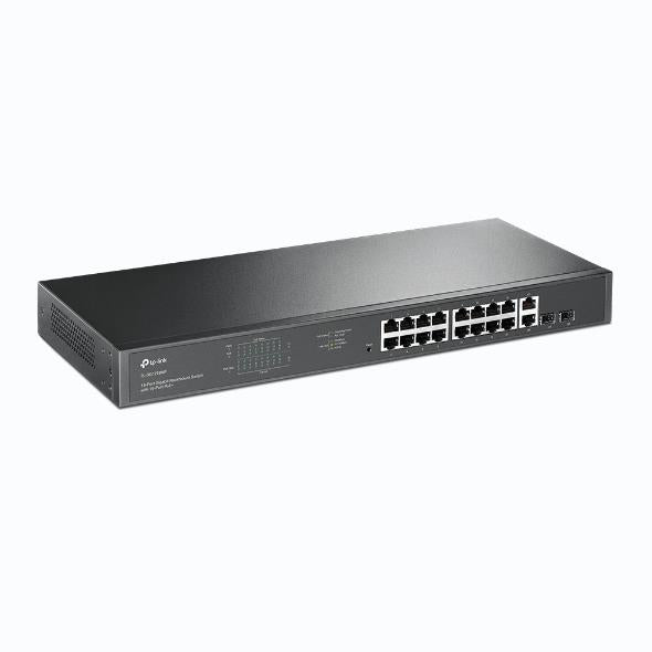 TP-LINK TL-SG1218MP 16 PORT GIGABIT+ 2X1GB RJ45/2XSFP COMBO 250 METRE POE MESAFE 250W RACKMOUNT SWIT