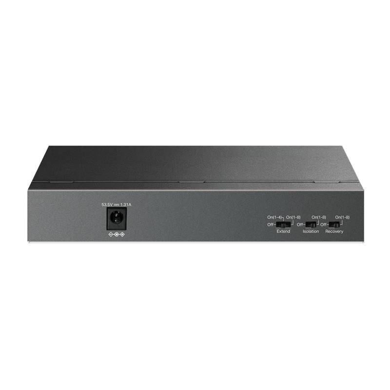 TP-LINK LS109P 8 PORT 10/100 +1 PORT RJ45 UPLINK 63W 250 METRE POE MESAFE METAL KASA SWITCH