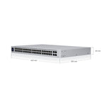 UBNT UBIQUITI USW-48-POE 48 PORT GIGABIT(32 PORT 195W POE) + 4X1GB SFP UPLINK L2 YÖNETİLEBİLİR RACKM