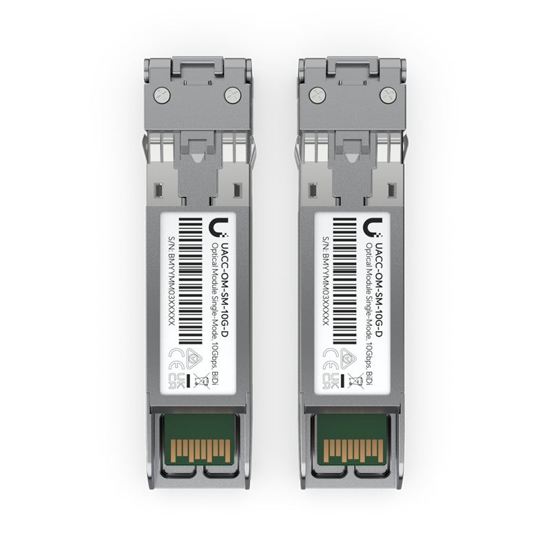 UBNT UBIQUITI UACC-OM-SM-10G-D-2 DUBLEX 10GB SFP+ LC SM 1310NM 10KM SFP MODÜL (2’Lİ PAKET)