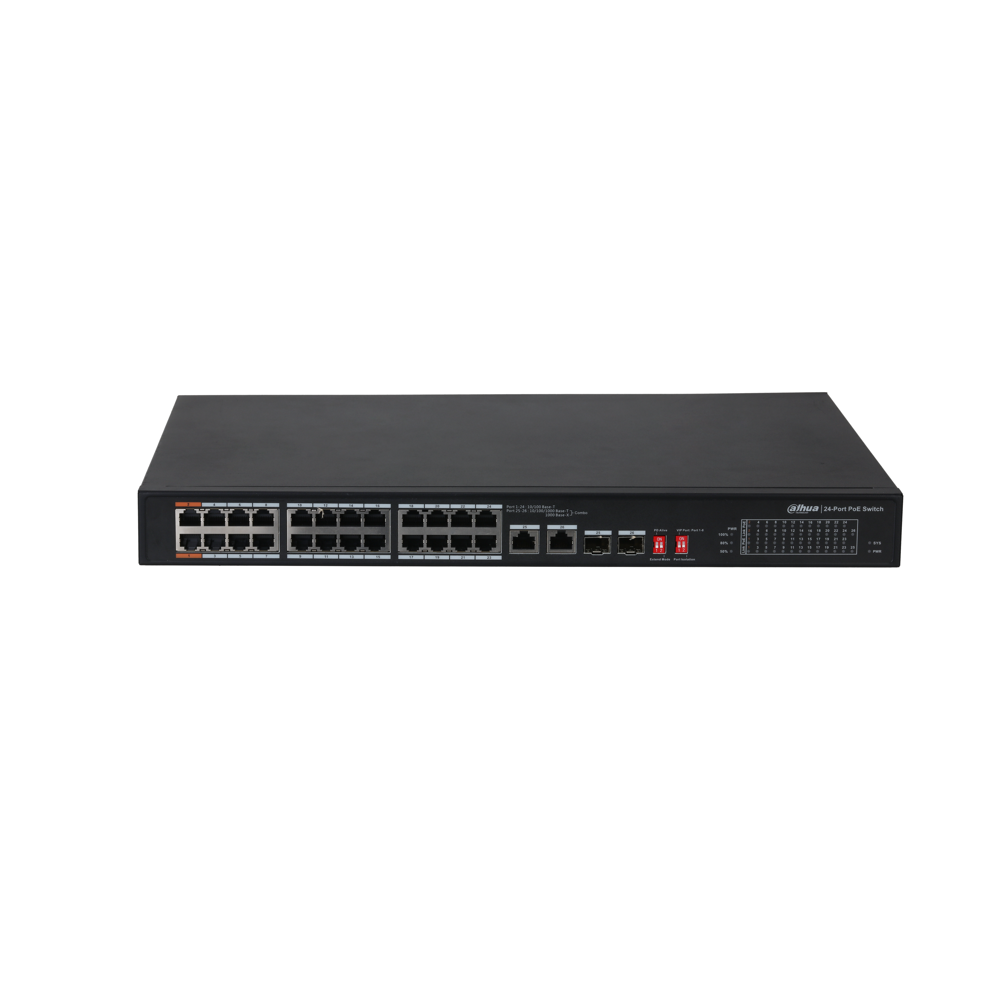 Dahua PFS3226-24ET-240 24 Port PoE Switch Ağ Anahtarı