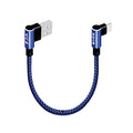 Slink S-LINK SWAPP SW-C757 3A - 15 CM TYPE-C LACIVERT KILIFLI METAL -L- KABLO