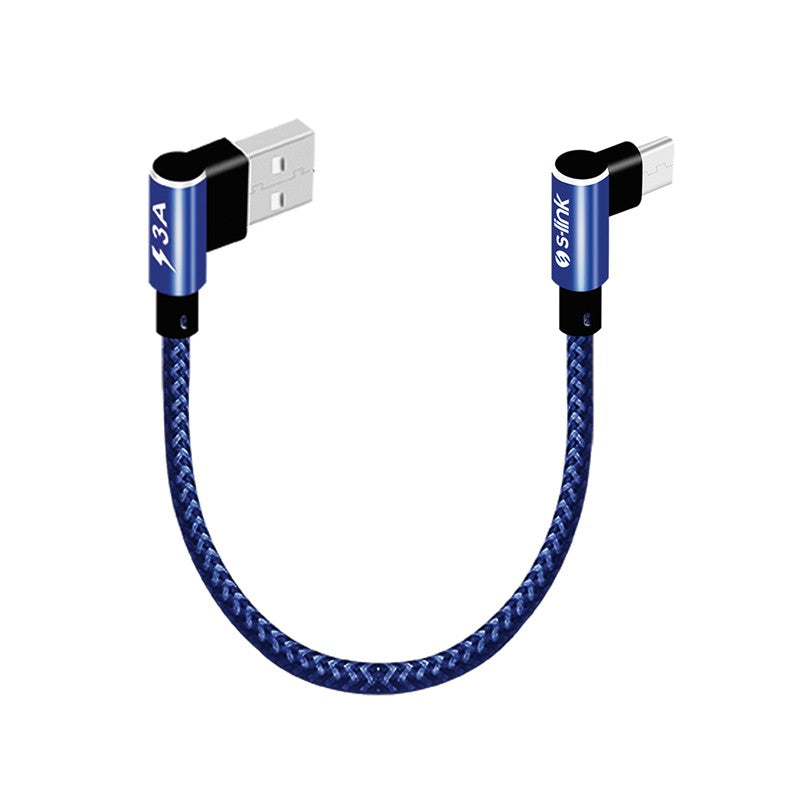 Slink S-LINK SWAPP SW-C757 3A - 15 CM TYPE-C LACIVERT KILIFLI METAL -L- KABLO