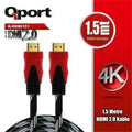 QPORT Q-HDMI151 1.5 METRE 2.0V 4K ALTIN UÇLU ORGULU HDMI KABLO