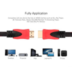 SENSEI S-N14030 2K 1.4V 3D 3 METRE ALTIN UÇLU ÖRGÜLÜ HDMI KABLO