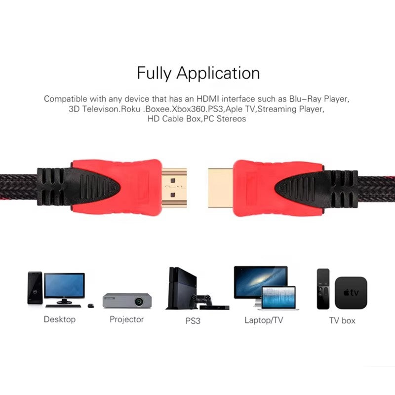 SENSEI S-N14150 2K 1.4V 3D 15 METRE ALTIN UÇLU ÖRGÜLÜ HDMI KABLO