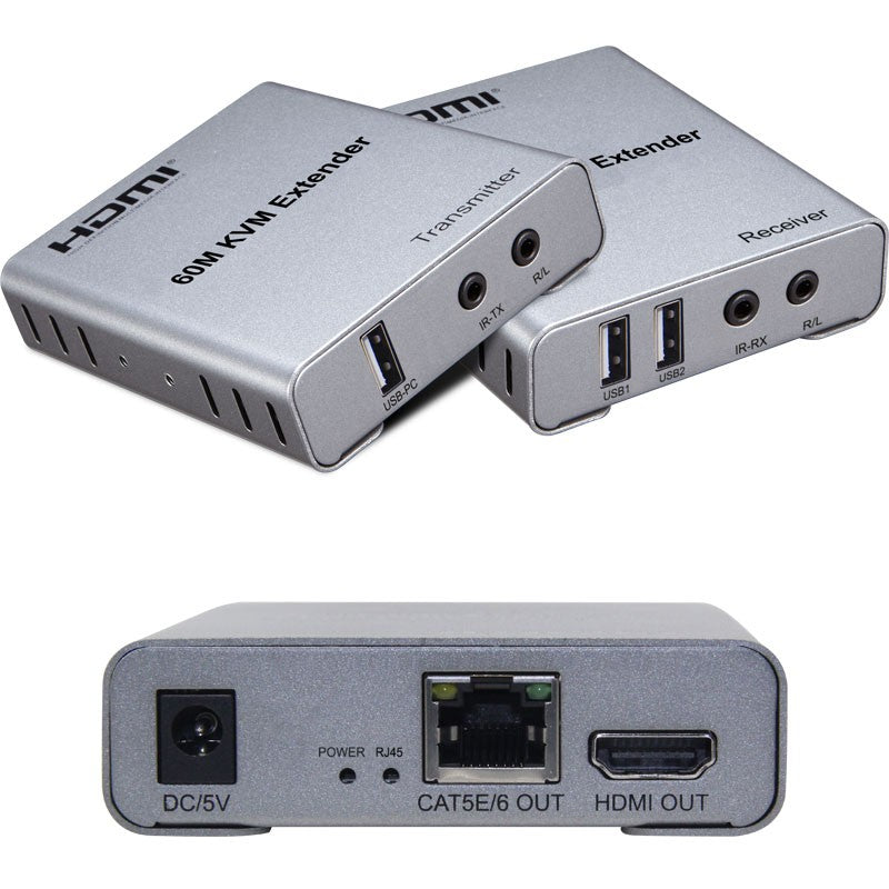 SENSEI HDTV-EXTENTION 60 METRE 1080P CAT6 KVM EXTENDER (HDMI-USB-IR-AUDIO)