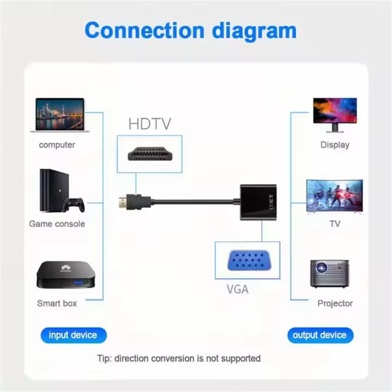 SENSEI SP-HD/VGA AUDIO HDMI TO VGA DÖNÜŞTÜRÜCÜ ADAPTÖR