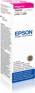 EPSON C13T66434A T6643 MAGENTA MÜREKKEP (L110-L200-L550-L355)