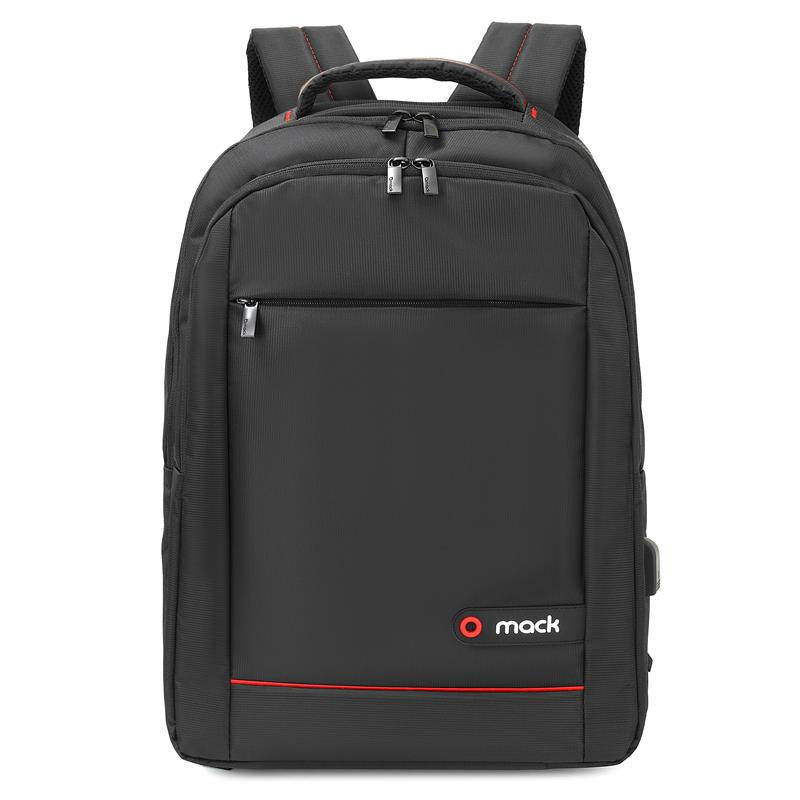 MACK MCC-006 15.6" OFFICE USB GİRİŞLİ NOTEBOOK SIRT ÇANTASI SİYAH