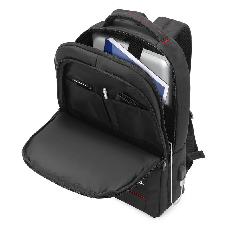 MACK MCC-007 17.3" OFFICE USB GİRİŞLİ NOTEBOOK SIRT ÇANTASI SİYAH