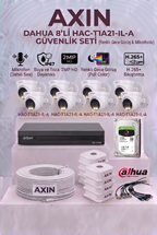 8 Kameralı Full Color Sesli Güvenlik Kamera Seti - İç Mekan Geniş Açı, 1TB HDD, Yapay Zeka Yüz Tanıma
