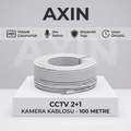 CCTV 2+1 Kablo 100 Metre - Güvenlik Kamera Sistemi Kurulum Kablosu